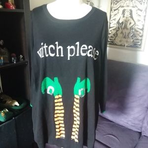 NWT Avenue 22/24 WITCH PLEASE Halloween Sweater